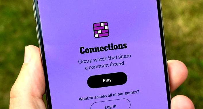 Connections NYT Game Display